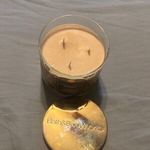 Bath & Body Works Cream Candle with Gold Lid